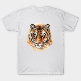 Panthera tigris -Tiger watercolor illustration T-Shirt